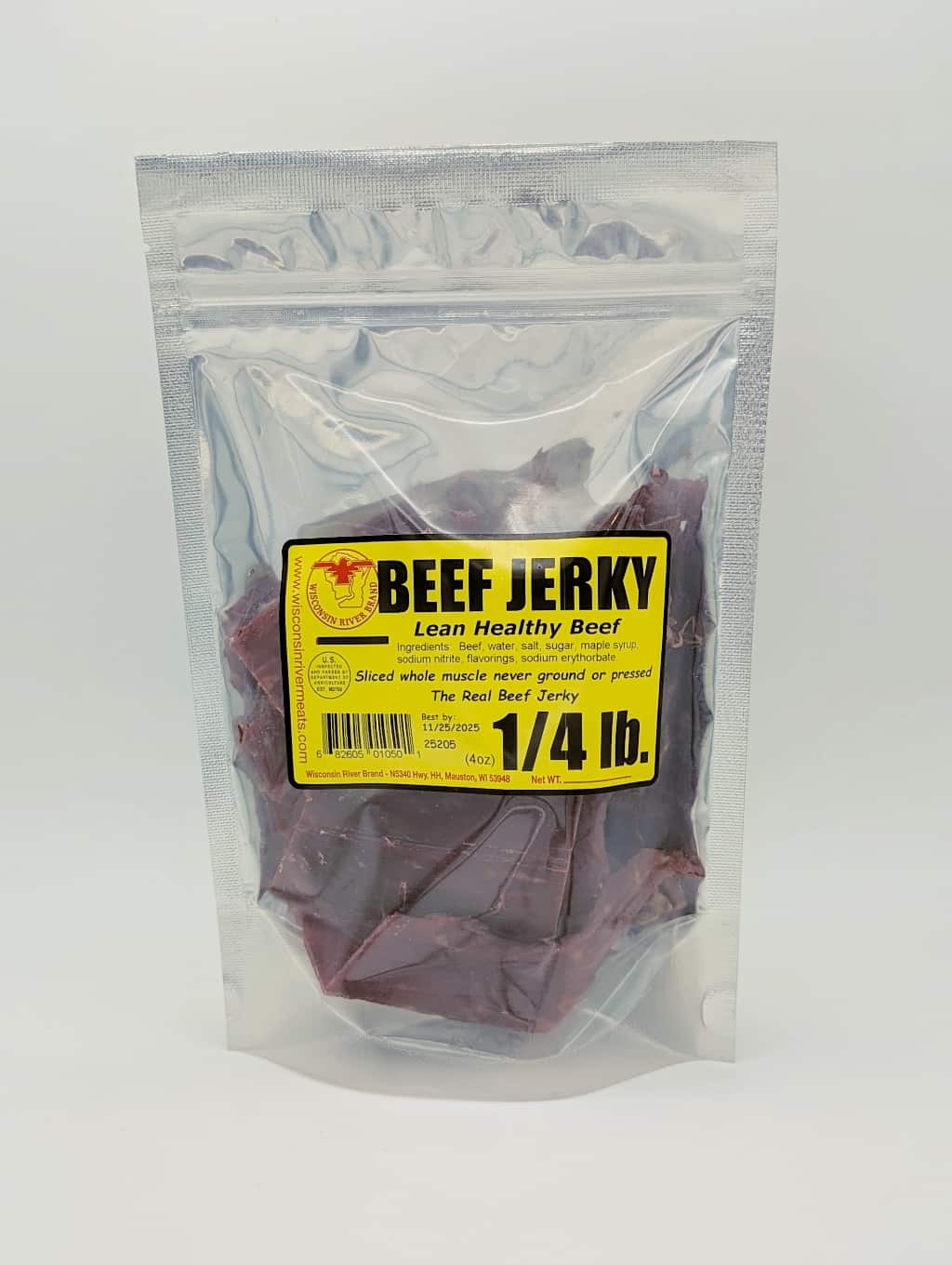 4 ounce original beef jerky with traditional flavor and tender smoked beef