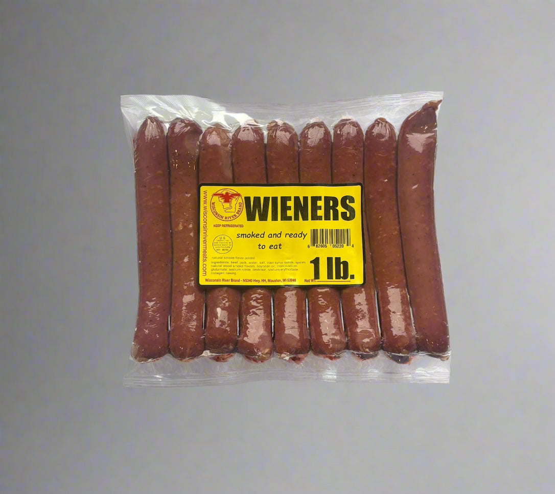 2lb natural casing hot dogs – old-fashioned, snap-skin franks with bold flavor