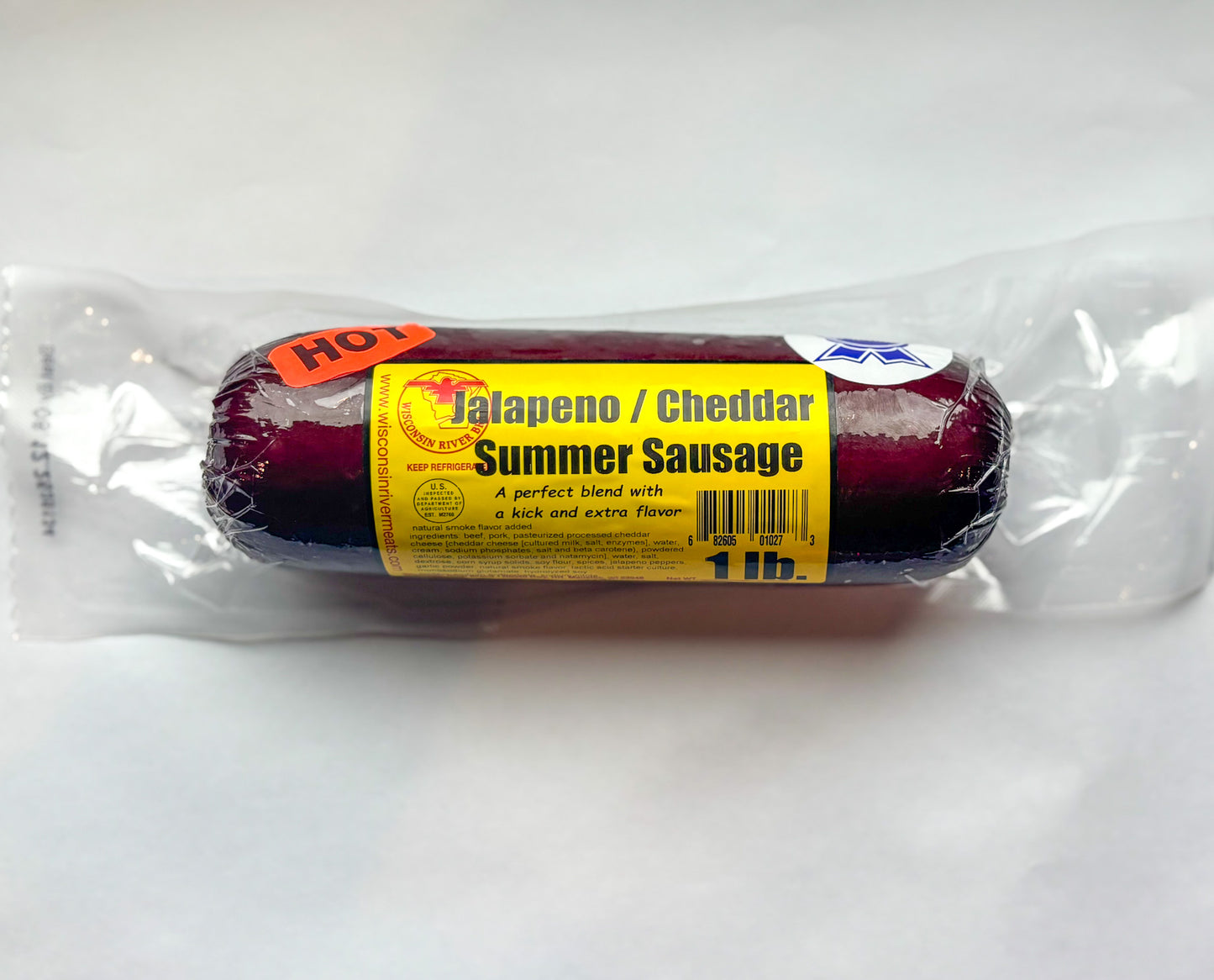 Smoked jalapeño cheddar sausage – 2lb high-protein meat for parties or charcuterie