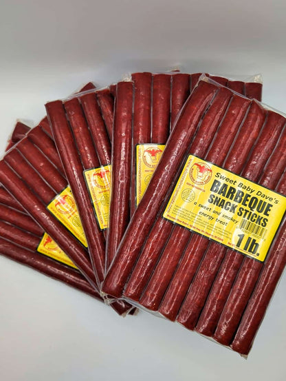 5 pound BBQ beef sticks with bold barbecue flavor and smoked beef