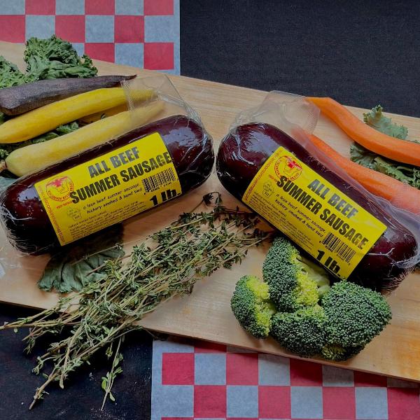 Beef Summer Sausage (2lbs) - Wisconsin River Meats 