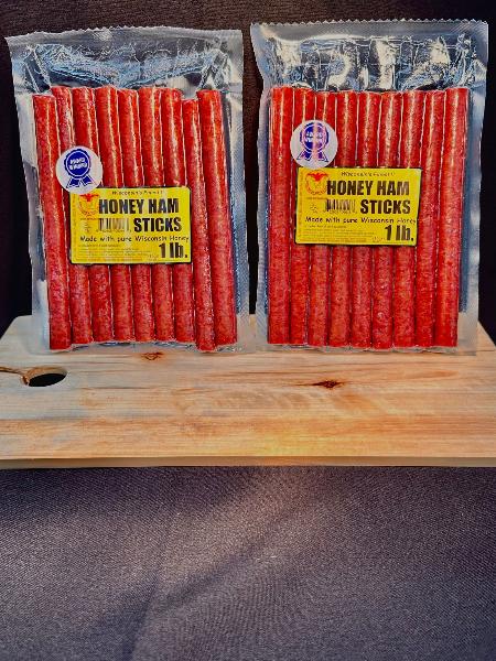 Honey Ham Meat Sticks (2lbs) a high energy food from Wisconsin River Meats 
