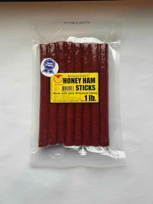 Honey Ham Snack Sticks - Wisconsin River Meats 