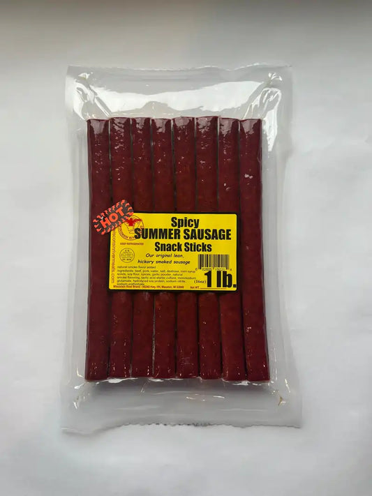 Spicy Beef Sticks - Wisconsin River Meats 