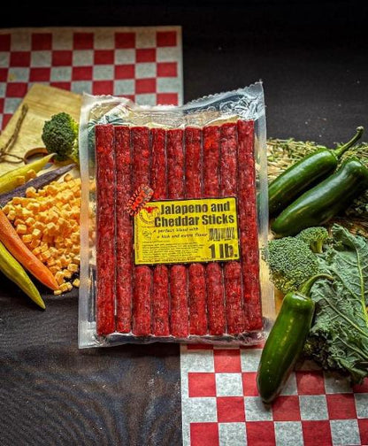 Jalapeno Cheddar Snack Sticks (2lbs) from Wisconsin River Meats 