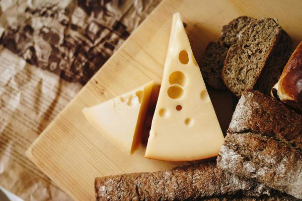 Muenster Cheese, a semi soft lactose free cheese for lactose intolerance from Wisconsin River Meats 