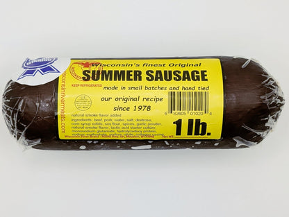 1 lb original summer sausage made with premium beef and traditional seasoning