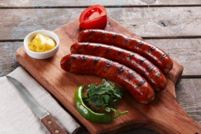 Smoked Polish Sausage, hickory smoked Polska Kielbasa from Wisconsin River Meats 