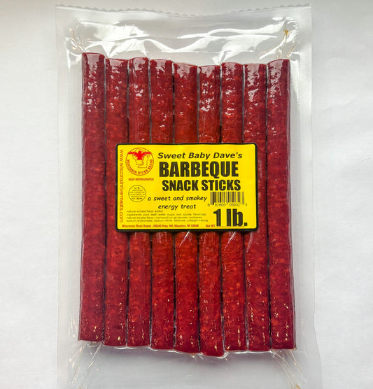 BBQ Snack Sticks (2lbs) - Wisconsin River Meats 