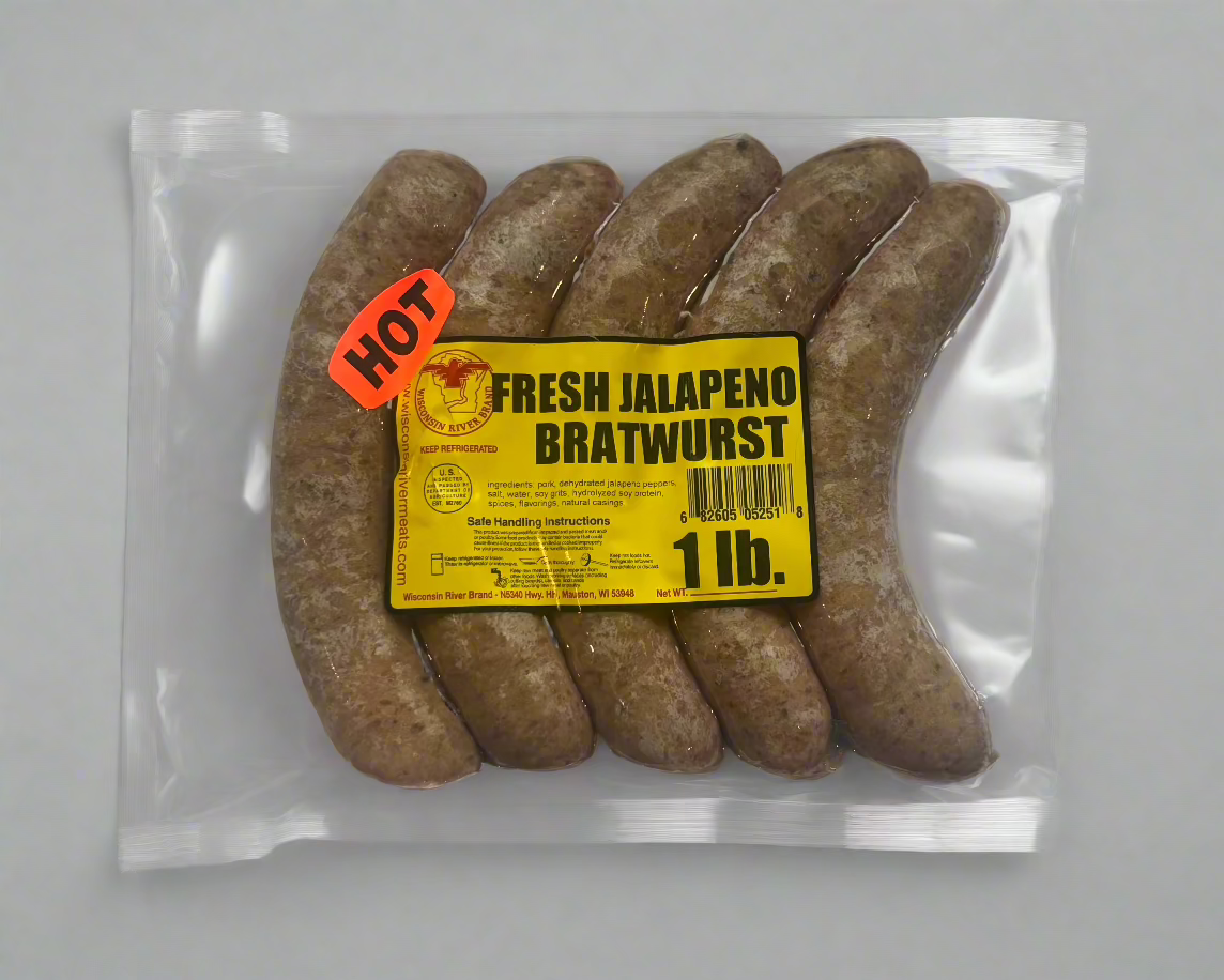 Fresh Jalapeño Brats (2lbs)