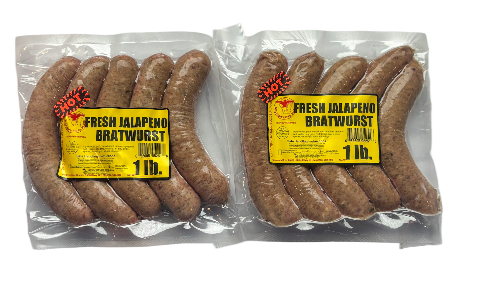 Fresh Jalapeno Bratwurst (2lbs)