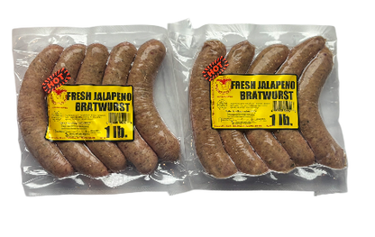 Fresh Jalapeno Bratwurst (2lbs)