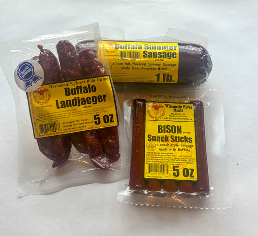 Gourmet buffalo combo – high-protein bison meat selection perfect for meat lovers