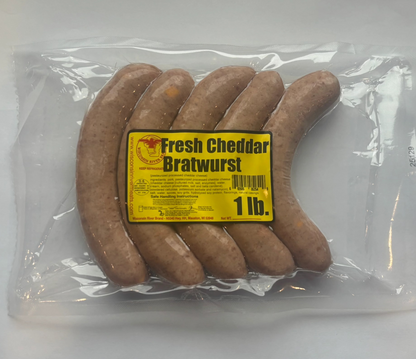 Fresh Cheddar Bratwurst (2lbs)