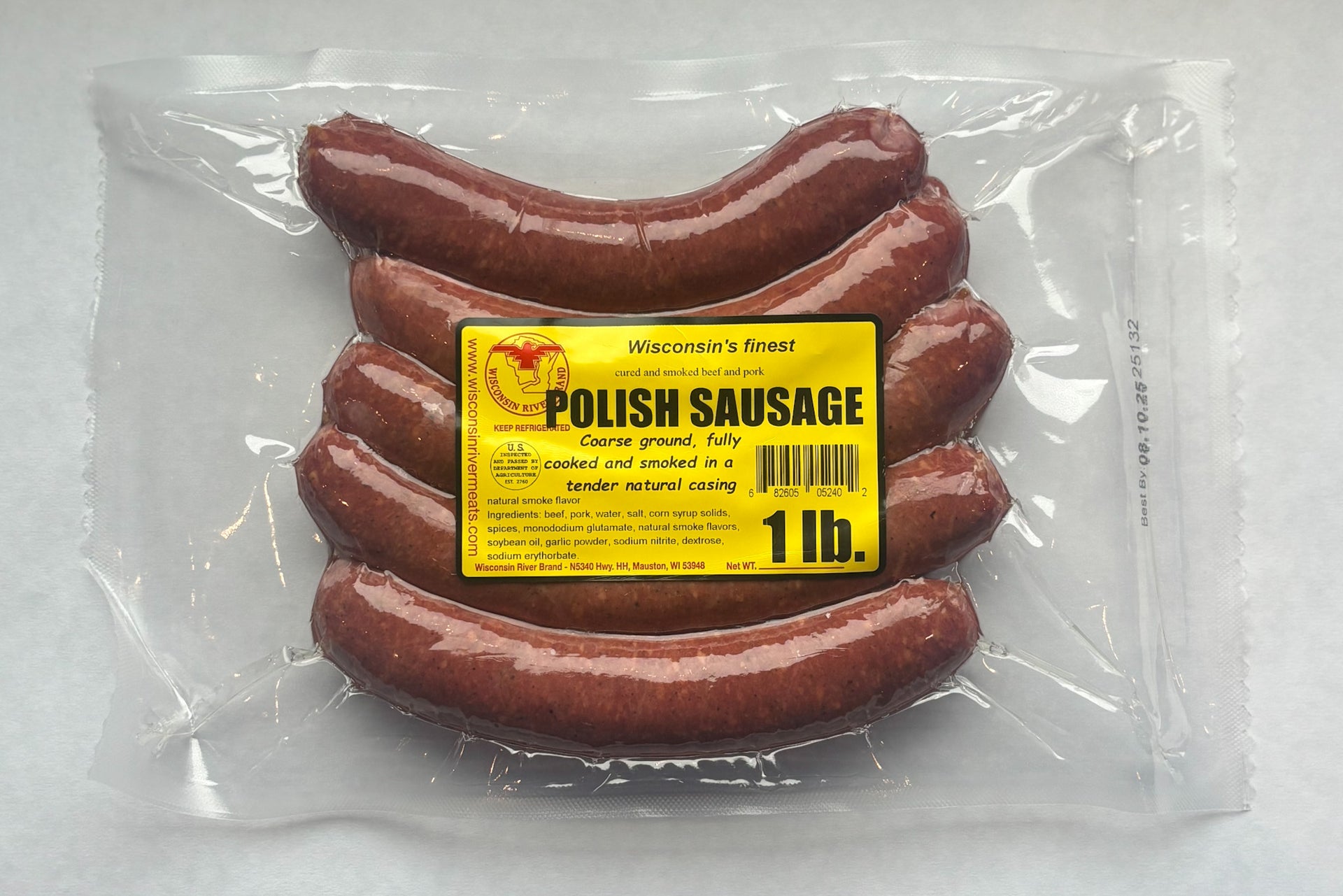 Polish – Smoked lb Sausage Wisconsin River Meats – Wisconsin