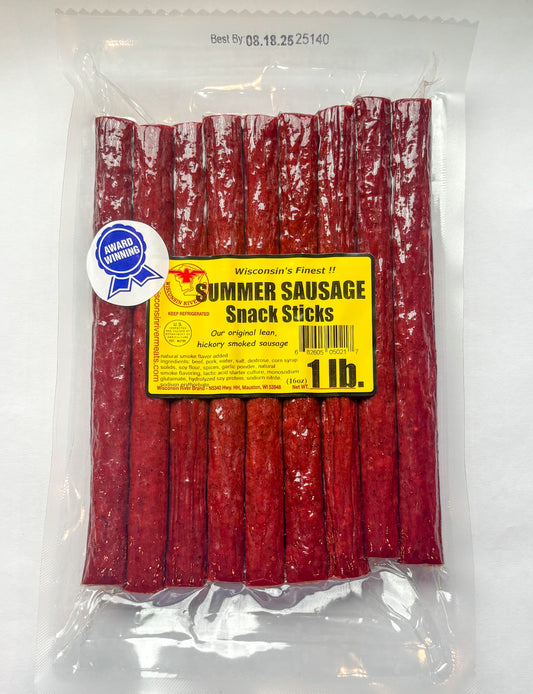 Snack Sticks - award winning smoked beef sticks from Wisconsin River Meats 