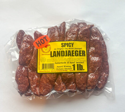 Spicy Landjaeger (2lbs) - Wisconsin River Meats 